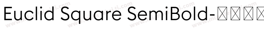 Euclid Square SemiBold字体转换